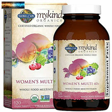 이미지를 갤러리 뷰어에 로드 , Garden of Life mykind Organics Vitamins for Women 40 Plus - 120 Tablets, Womens
