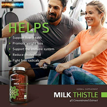 將圖片載入圖庫檢視器 Organic Milk Thistle Capsules, 1500mg 4X Concentrated Extract with Silymarin is
