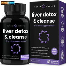 Load image into Gallery viewer, Liver Cleanse Detox &amp; Repair Formula | 25+ Herbs: Milk Thistle Extract with Sily
