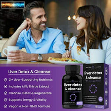 Load image into Gallery viewer, Liver Cleanse Detox &amp; Repair Formula | 25+ Herbs: Milk Thistle Extract with Sily
