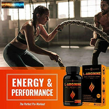 Load image into Gallery viewer, Premium L Arginine 1500mg Nitric Oxide Supplement - Extra Strength for Energy, M
