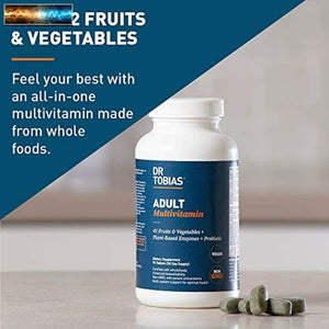 Dr. Tobias Adult Multivitamin Supplement, Made with 42 Fruits & Vegetables, Adde