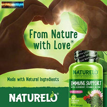 Load image into Gallery viewer, NATURELO Immune Support – Vitamin C, Elderberry, Zinc, Echinacea – Natural I
