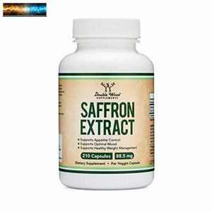 Saffron Supplement - Saffron Extract 88.5mg Capsules (210 Count) for Eyes, Retin