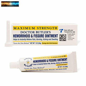 Doctor Butler's Hemorrhoid & Fissure Ointment - Hemorrhoid Treatment with Lidoca