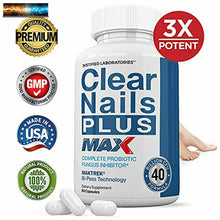 Load image into Gallery viewer, Clear Nails Plus Max Pills 40 Billion CFU Probiotic Supports Strong Healthy Hair
