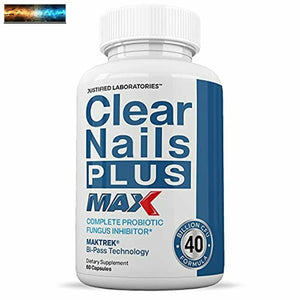 Clear Nails Plus Max Pills 40 Billion CFU Probiotic Supports Strong Healthy Hair