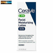 將圖片載入圖庫檢視器 CeraVe PM Facial Moisturizing Lotion | Night Cream with Hyaluronic Acid and Niac
