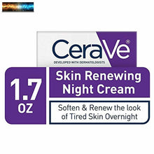 Cargar imagen en el visor de la galería, CeraVe Skin Renewing Night Cream | Niacinamide, Peptide Complex, and Hyaluronic
