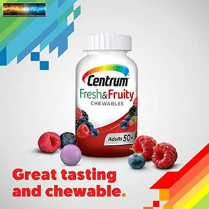 Centrum Adults 50+ Fresh & Fruity Chewables Multivitamin/Multimineral Supplement