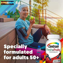 Load image into Gallery viewer, Centrum Adults 50+ Fresh &amp; Fruity Chewables Multivitamin/Multimineral Supplement
