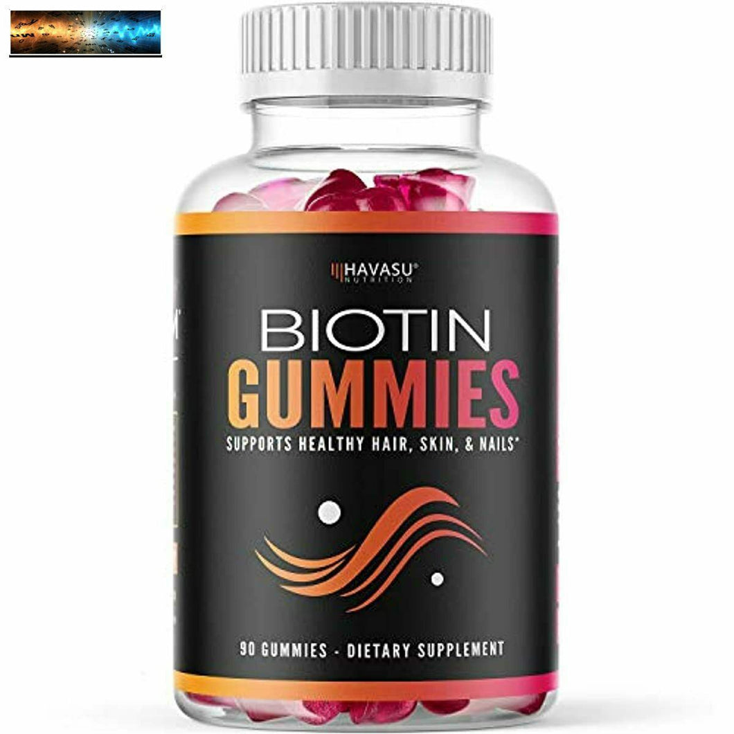 Havasu Nutrition High Potency Biotin Gummies - Natural Hair, Skin, Nail & Metabo