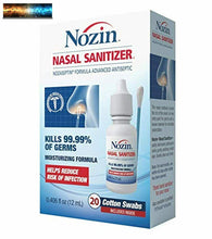 將圖片載入圖庫檢視器 Nozin Nasal Sanitizer Antiseptic 12mL Bottle | Kills 99.99% of Germs | Lasts
