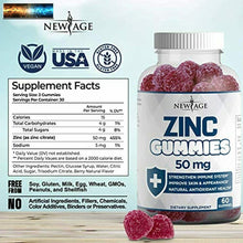 將圖片載入圖庫檢視器 Zink Gummies - 2 Pack - Hohe Potenz Immune Booster Zink Ergänzung, Immune Defe
