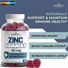 Cargar imagen en el visor de la galería, Zink Gummies - 2 Pack - Hohe Potenz Immune Booster Zink Ergänzung, Immune Defe
