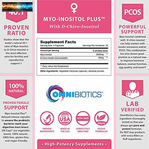 Myo-Inositol Plus & D-Chiro-Inositol Pcos Suplemento Ayuda Promover Hormona B