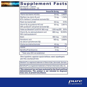 Pure Encapsulations Puregenomics B-Complex Large Spectre B Vitamine Support Fo