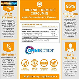 Curcuma Organique Curcumine Supplément 1500mg Avec Bioperine 95% Standardisé Cu