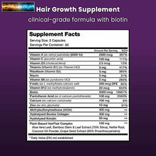 將圖片載入圖庫檢視器 Hairflair - Crescita Capelli Vitamine Con Biotina Per più Lunghe,più Forte,più
