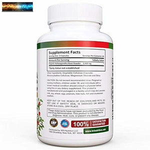 BRI Nutrition Biologico Ashwagandha - Supporti Sano Umore,Energia Livelli &