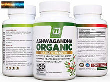 Load image into Gallery viewer, BRI Nutrition Biologico Ashwagandha - Supporti Sano Umore,Energia Livelli &amp;
