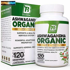 BRI Nutrition Biologico Ashwagandha - Supporti Sano Umore,Energia Livelli &