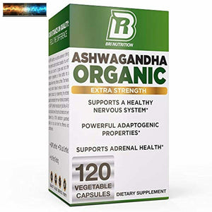 BRI Nutrition Biologico Ashwagandha - Supporti Sano Umore,Energia Livelli &