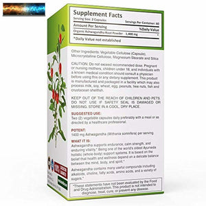 BRI Nutrition Biologico Ashwagandha - Supporti Sano Umore,Energia Livelli &