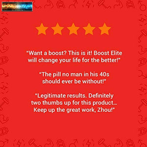 Zhou BOOST ELITE Test Booster Formulated to Increase T-Levels & Energy 30 Se