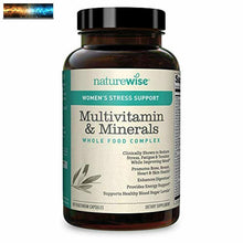 將圖片載入圖庫檢視器 NatureWise Damen Stress Unterstützung Multivitamin und Mineralien Komplex W
