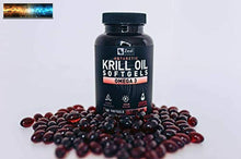 이미지를 갤러리 뷰어에 로드 , Puro Antarctic Olio di Krill 1000mg (180 Capsule Morbide) 3 Mese Scorta Omega 3
