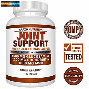 Glucosamine Chondroïtine Curcuma Msm Boswellia - Joint Support Supplément pour