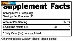 Nutricost L-CITRULLINA Malate (2:1) Polvere (300 Grammi)