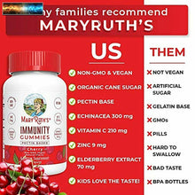 Cargar imagen en el visor de la galería, Sureau Gummies Pour Immunitaire Support Par Maryruth&#39;s, Bio Ingrédients Pour Adu
