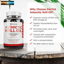 Cargar imagen en el visor de la galería, Premium Antarktisch Krill Öl Ergänzung Softgel – 1500 MG mit Natürlichen Omega-3
