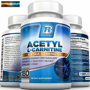 BRI Nutrition Acetilo L-CARNITINA - Natural Suplemento A Ayudar Boost Energía