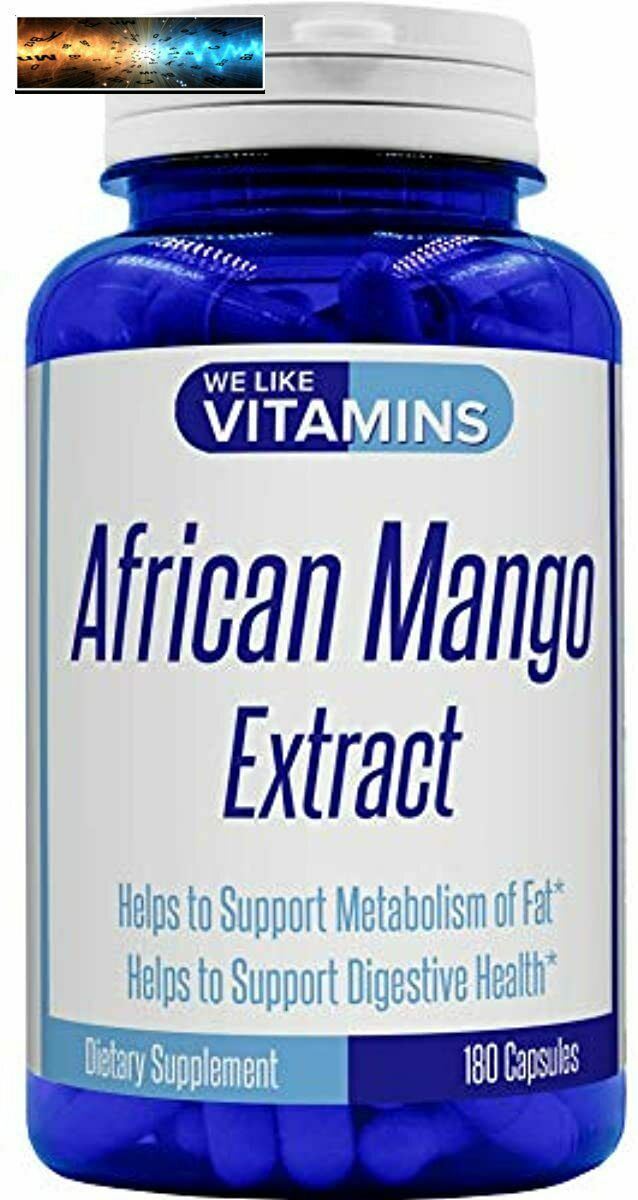 Mango Africano Estratto 500mg - 5000mg Equivalente 10:1 180 Pillole - 6 MO