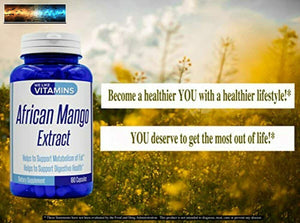 Mango Africano Estratto 500mg - 5000mg Equivalente 10:1 180 Pillole - 6 MO