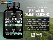 Cargar imagen en el visor de la galería, Probiotics and Prebiotics + SBO probiotics (60 Billion CFU 90 Capsules) Acidop
