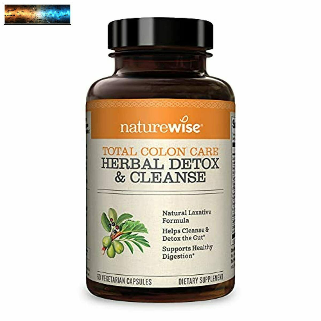 NatureWise Herbes Détox Nettoyer Compléments Naturel Côlon Nettoyant Herbe & Fib