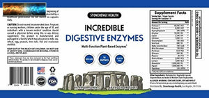 Stonehenge Health Incredibile Enzimi Digestivi - 18 -based Enzimi - Lipasi, Lac