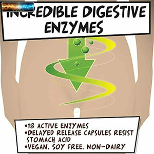 Stonehenge Health Incredibile Enzimi Digestivi - 18 -based Enzimi - Lipasi, Lac