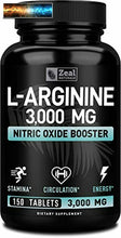 이미지를 갤러리 뷰어에 로드 , L-ARGININA 3000mg (150 Compresse 1000mg) Massimo Dose Ossido Nitrico Su
