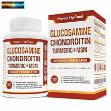 Charger l&#39;image dans la galerie, Premium Glucosamine Chondroitin MSM Supplement Tablets w/Turmeric &amp; Boswellia
