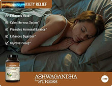 將圖片載入圖庫檢視器 NatureWise Ashwagandha Para Antiestrés Y Ansiedad, Calmante Orgánico KSM-66 Ash
