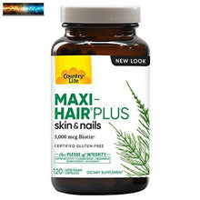 將圖片載入圖庫檢視器 Country Life Maxi Pelo Plus 5,000 Mcg Biotina 120 Vegicaps
