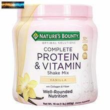 Carica l&#39;immagine nel visualizzatore di Gallery, Nature&#39;s Bounty Completo Proteina &amp; Vitamina Shake Mix Con Collagene &amp; Fibra,
