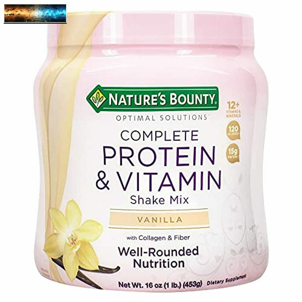 Nature's Bounty Completo Proteina & Vitamina Shake Mix Con Collagene & Fibra,