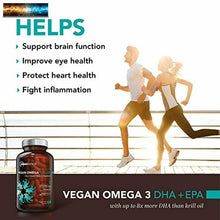 將圖片載入圖庫檢視器 Vegani Omega Dha + Epa Md-Certified Prenatale Con 8X di Più Than Kril
