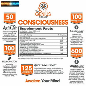 Genius Consciousness - Súper Nootropic Cerebro Booster Suplemento - Aumento